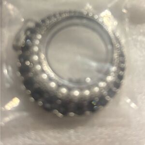 Origami Owl Hematite & Pearl Crescent Moon Hinged Locket